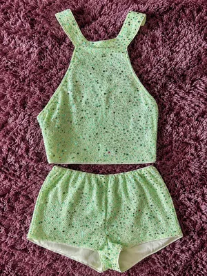 SHEIN sequin top and short set thumbnail 3