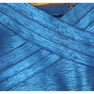 NWT Siena Sleeveless Foiled Bandage Bodycon Knit Mini Dress Saphire Blue 14 thumbnail 10