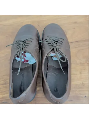 LL Bean Ladies' Brown Leather Lug Sole Derby Shoes 8.5M thumbnail 6