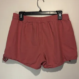 Madewell- Coral Pink Side Tie Detail Elastic Waist Shorts- Size M thumbnail 2