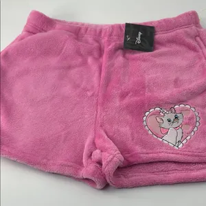 Disney Pink Fleece Shorts with Heart Cat Design thumbnail 7