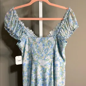 NWT Altar'd State Floral‎ Blue Yellow Dress Large 10/12 thumbnail 7