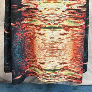 Just Love Sleeveless Maxi Dress 1X Abstract Print Racerback thumbnail 4