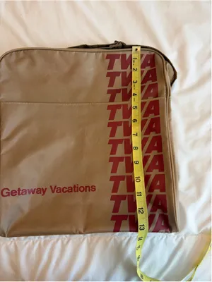 Vintage 1970s TWA Getaway Vacations Flight Bag Carry On Airline Retro M12 thumbnail 9