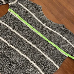 Hollister Gray White Striped Sweater thumbnail 5
