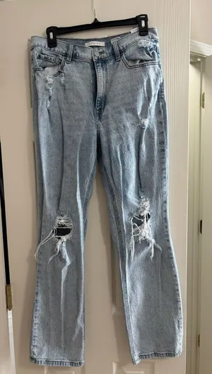 Eunina Jeans Distressed High-Rise thumbnail 1