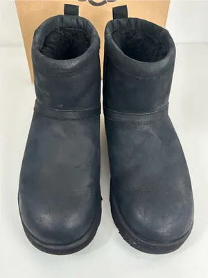 UGG Black Classic Mini Waterproof Boots Size 9.5 thumbnail 3