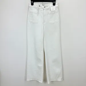 Madewell The Curvy Emmy Wide Leg Jean Super Stretch Denim Tile White US 28 NWT thumbnail 8