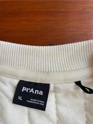 PrAna Cedar and Sage Organic Pullover Quilted Sweatshirt in Canvas Sz XL 🧡🎀 thumbnail 8