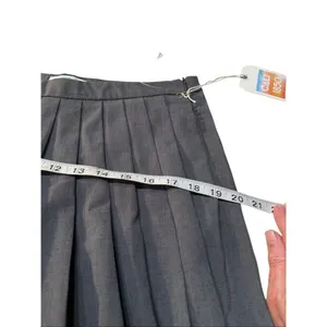 Cali 1850 Charcoal Grey Pleated Front Skort Shorts NWT Size L thumbnail 7