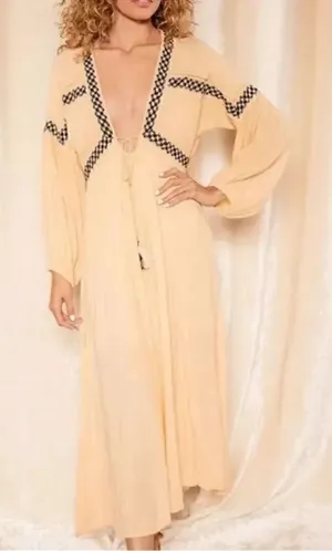 Raga Yellow LongSleeve Maxi Dress(Size XS) thumbnail 1
