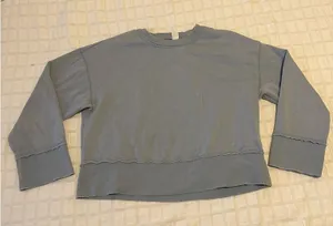 H&M Light Blue Oversized Sweatshirt thumbnail 1