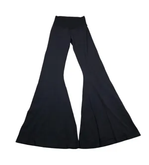 Offline by Aerie Real Me Smocked Super Flare Leggings Black Size Medium thumbnail 1