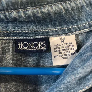 Vintage Honors denim button up with Christmas embroidery medium thumbnail 2