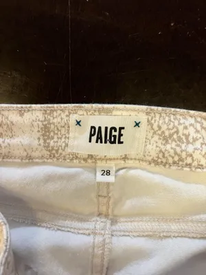 Paige Hoxton Ankle Jeans Womens 28 White Sonoran Snake High Rise Slim Denim thumbnail 8