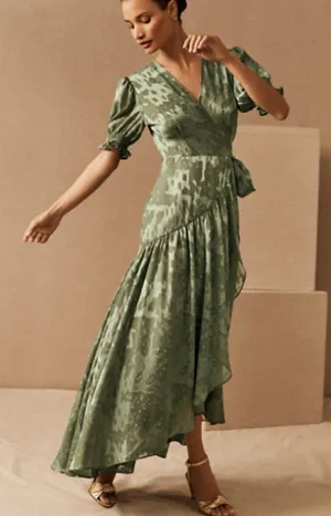 Hutch Biscayne Ruffle Wrap Dress Size XS EUC thumbnail 1