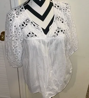 Womens Lie Shirt White Size M thumbnail 1