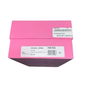 NEW NIB Paris Texas Jessica Western Slingback Flat 10 In Black Patent Leather thumbnail 13