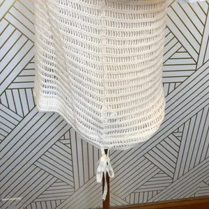 Free People Babes Only Open Weave Knit Top Ivory‎ thumbnail 5