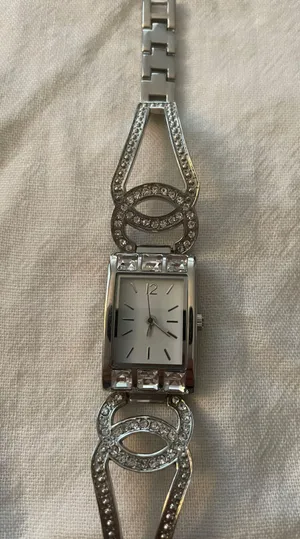 Women's Quartz Watch Crystal Embellished Silver Tone Bracelet Band FMDCT301A. Needs Battery. thumbnail 2