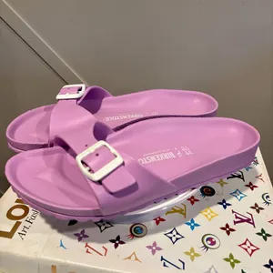 Birkenstock Madrid Big Buckle EVA Sandals in Mauve thumbnail 2