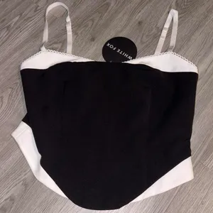 White Fox Boutique Black The Feel Spark Bustier Top thumbnail 2