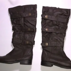 Avenue Women's Dark Brown Wide Calf Boots Size 8 thumbnail 2