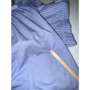 Lululemon‎ Light Blue workout top with a built-in bra and a racerback 4 thumbnail 4