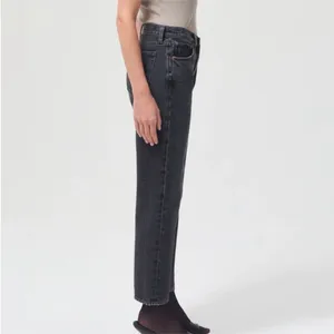 Agolde Wyman Low Rise Vintage Straight‎ Jeans in Paradox black wash size 31 thumbnail 10