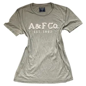 Vintage Y2k Abercrombie and Fitch Olive Green Embroidered Top thumbnail 1