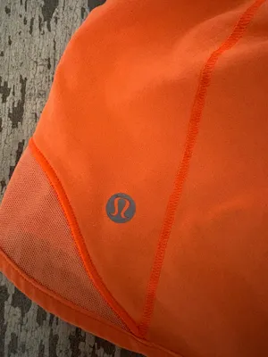 Bright Orange Lululemon Hotty Hot Shorts 2.5" thumbnail 3