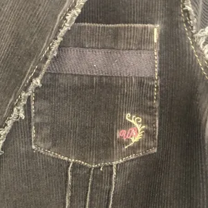 Y2K Union Bay Jeans Corduroy Stretch Raw Hem Seam Blazer C1 thumbnail 3