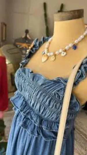 Urban outfitters Maxi denim dress NEW thumbnail 1