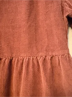 American Eagle brown corduroy wrap mini dress size small fall autumn preppy thumbnail 15