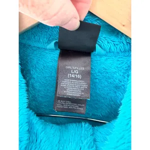 The North Face Girls Denali Osito Fleece Jacket Turquoise Blue Full Zip L 14/16 thumbnail 3