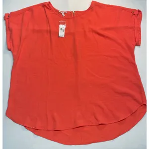 Maurices Sunrise Orange Blouse Size XXL, New with Tags thumbnail 1