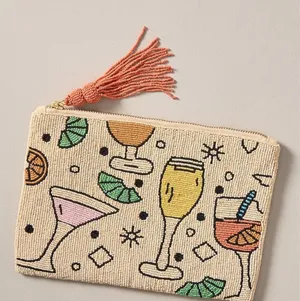 Anthropologie Fiona Beaded Clutch- Cocktails thumbnail 1