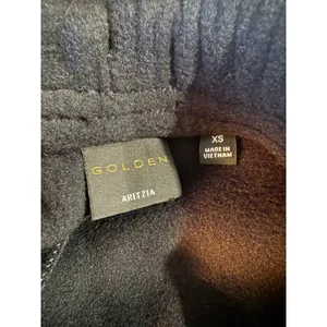 Golden by Aritzia Polartec Fleece Shorts Black Womens XS 119280 Tna Logo‎ thumbnail 4