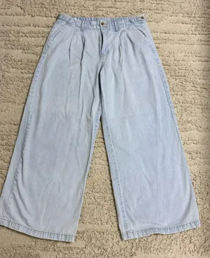 Women’s American Eagle high-rise Strigid wide leg trouser jeans size 12 regular thumbnail 1