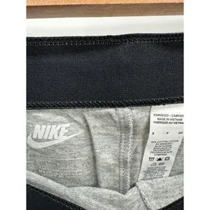 Nike Gray Future Logo Cropped Mid Rise‎ Leggings Cotton BV3989-063 Womens Size S thumbnail 5