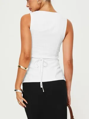 Princess Polly Spirito vest top white SZ:6 thumbnail 2