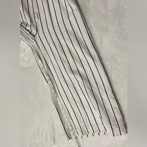 Banana Republic Striped Linen Blend Wide Leg Cropped Jumpsuit thumbnail 11