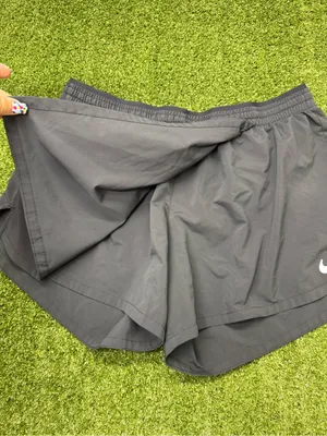 Nike Black Grey Skort Athletic Pull On Shorts Skirt Flap Dri-Fit Pickleball XL thumbnail 3