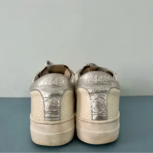 P448 Thea Python Roccia White Leather Platform‎ Sneakers thumbnail 7