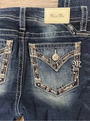 Miss Me Womens Low Rise Skinny Jeans Distressed Flap Pockets Size 26 thumbnail 10