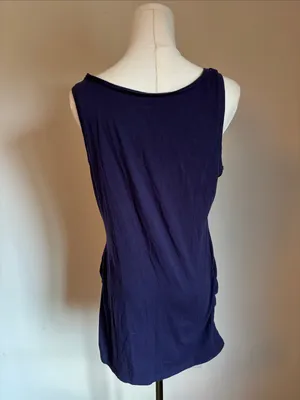 Motherhood Navy Scoop Neck Maternity Tank thumbnail 4
