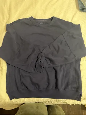 Aerie Très Chic Sweatshirt | Navy Blue thumbnail 2