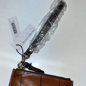 Dooney & Bourke Croco Cognac Wristlet- Mini Bag- NEW thumbnail 4