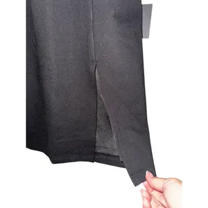 Lulus Black Off The‎ Shoulder Bodycon Dress Front Slit XS NEW thumbnail 6