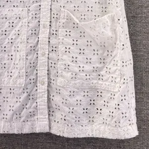 Gap Eyelet Shirt Dress‎ White Small thumbnail 6